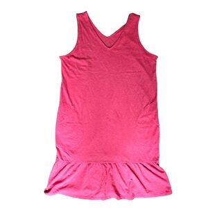 JJill flounced double v neck dress.